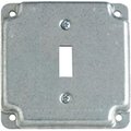 Abb Electrical Box Cover, Square, Steel, Toggle Switch RS9